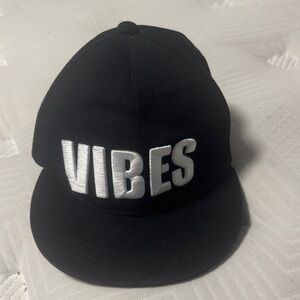 Hustler Hollywood Black Cap with White Interior